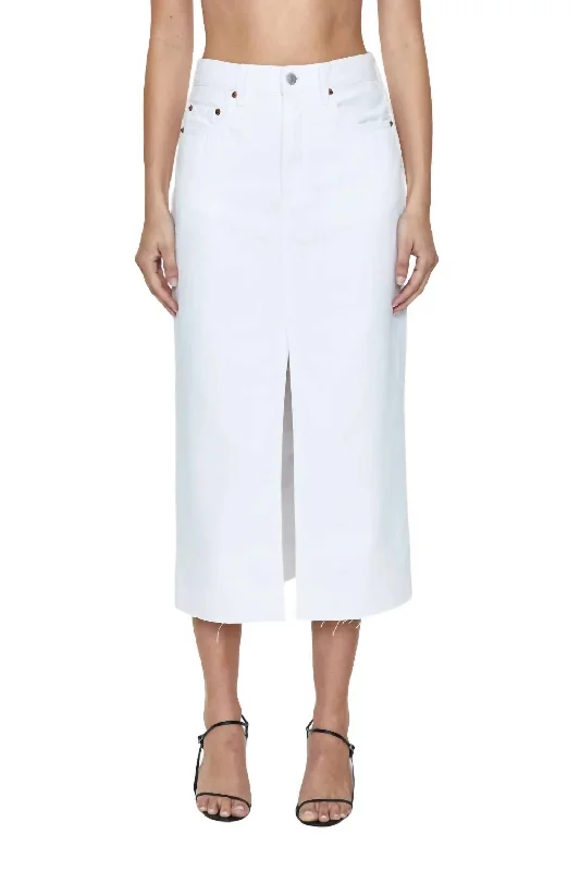 Alice Midi Skirt In White