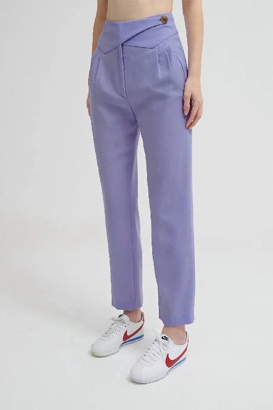 Cool & Easy Everyday Basque Pants In Lilac