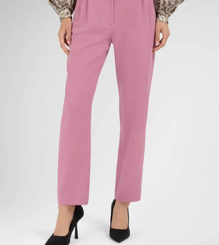 Cool & Easy Orchid Basque Pants In Orchid Pink