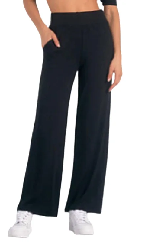 Drawstring Pants In Black