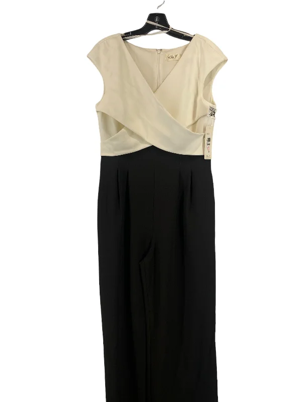 Jumpsuit By Eliza J In Black & Cream, Size: 10