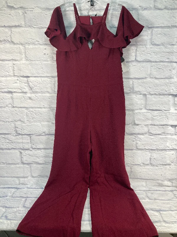 Jumpsuit Designer By Trina Turk In Red, Size: M