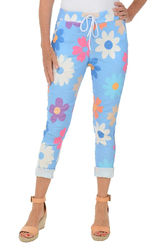 Blue Daisy Jogger Pant